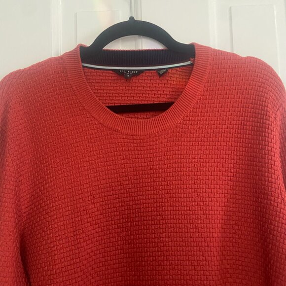 Men's Ted Baker London Crannog Textured Crewneck Sweater - Large - Picture 6 of 6